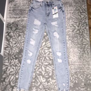 Distressed Mom Jeans